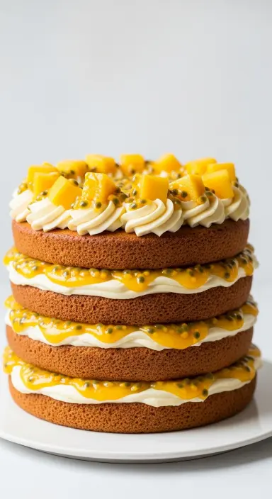 25 Summer Cakes Ideas: Fresh, Vibrant Desserts to Brighten Your Season 6 Mango Passion Fruit Cake