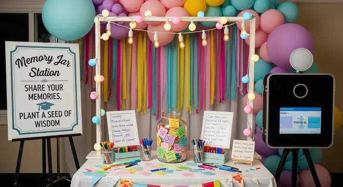 25 Creative Graduation Party Ideas for a Memorable Celebration 13 Memory Jar Station