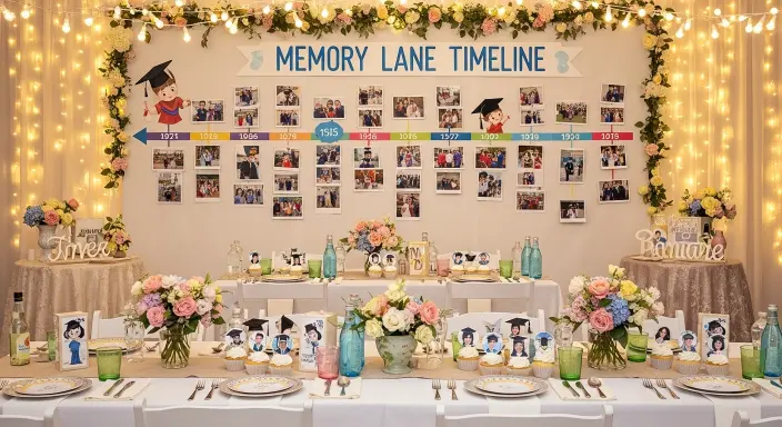 25 Creative Graduation Party Ideas for a Memorable Celebration 4 Memory Lane Timeline
