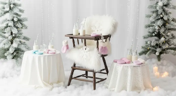 25 Sweet Winter Baby Shower Ideas to Warm Your Celebration 23 Mittens and Milk