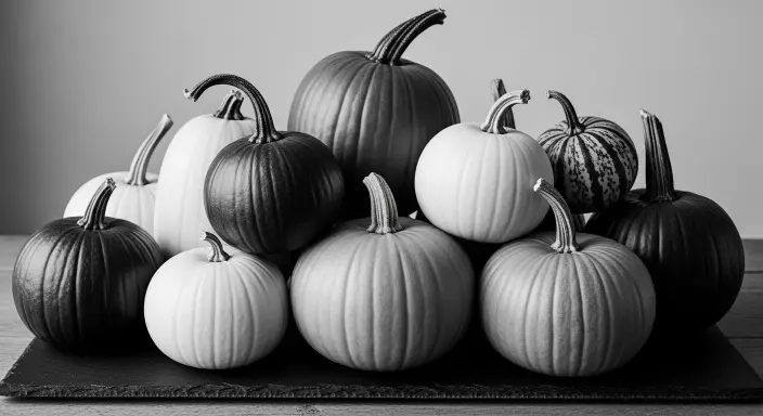 Elevate Your Table with a Stunning Pumpkin Centerpiece: 15 Gorgeous Fall Ideas 14 Monochromatic Pumpkin Display