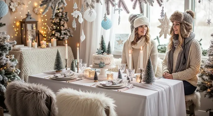 25 Sweet Winter Baby Shower Ideas to Warm Your Celebration 18 Nordic Winter Chic
