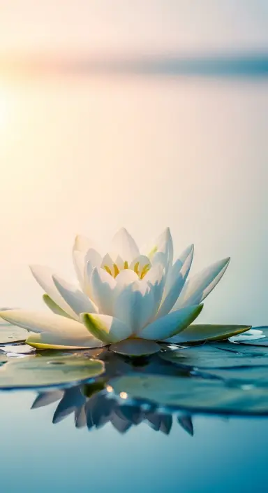 50 Stunning Flower Phone Wallpapers to Brighten Your Screen 11 Peaceful Lotus on Water