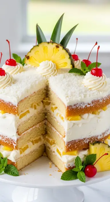 25 Summer Cakes Ideas: Fresh, Vibrant Desserts to Brighten Your Season 5 Pina Colada Dream Cake