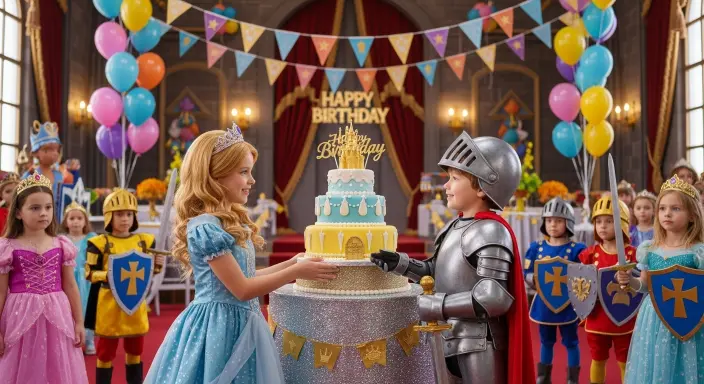 15 Best Birthday Party Themes for Every Age & Sty 14 Princess and Knight Royale