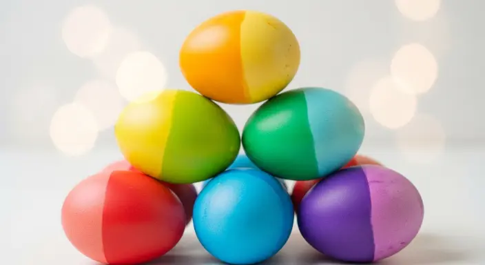 25 Cute Easter Wallpapers to Celebrate the Season 21 Rainbow Egg Stack