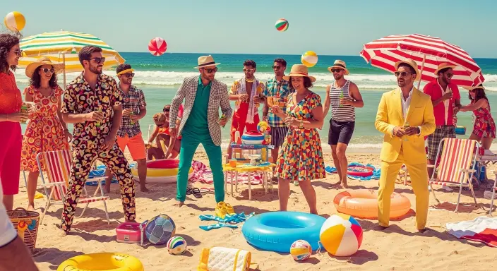 Top 10 Unique Party Themes for Every Style and Season 3 Retro Beach Bash (Summer)
