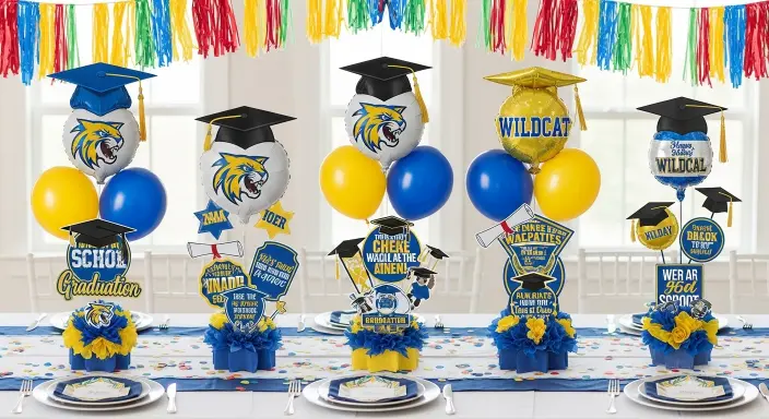 25 Creative Graduation Party Ideas for a Memorable Celebration 18 School Spirit Centerpieces