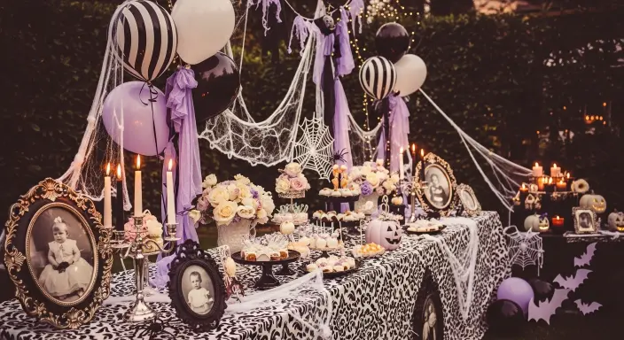 Ultimate Guide to Halloween Baby Shower Ideas (Spooky + Sweet!) 7 Spooky But Sweet (Gothic-Inspired)