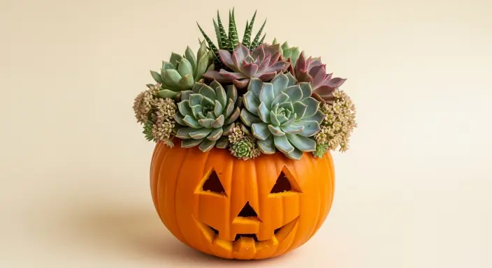 Elevate Your Table with a Stunning Pumpkin Centerpiece: 15 Gorgeous Fall Ideas 5 Succulent Chic