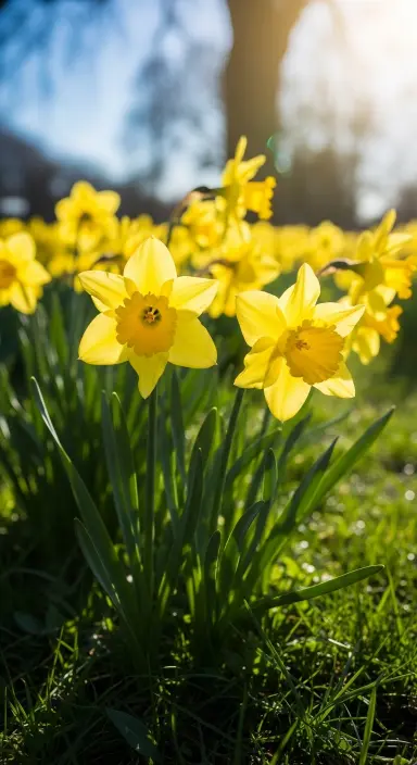 50 Stunning Flower Phone Wallpapers to Brighten Your Screen 60 Sunny Daffodil Patch