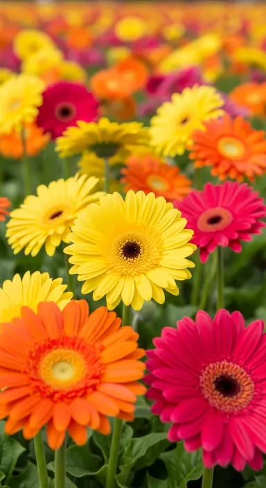 50 Stunning Flower Phone Wallpapers to Brighten Your Screen 34 Sunny Gerbera Daisies