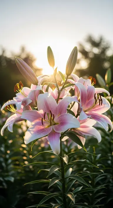 50 Stunning Flower Phone Wallpapers to Brighten Your Screen 43 Sunny Morning with Lilies