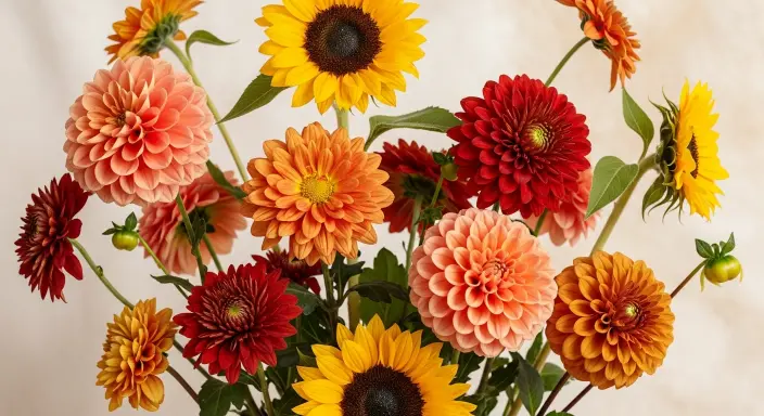 Fall Wedding Flowers Guide: Stunning Seasonal Arrangements You’ll Love 2 The Perfect Fall Flower Palette