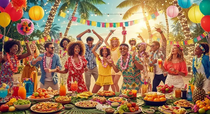 Top 10 Unique Party Themes for Every Style and Season 10 Tropical Fiesta (Summer)