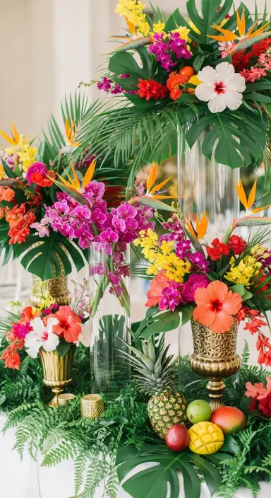 Wedding Centerpieces Flowers: Your Ultimate Guide to Stunning Table Decor 4 Tropical Paradise Display