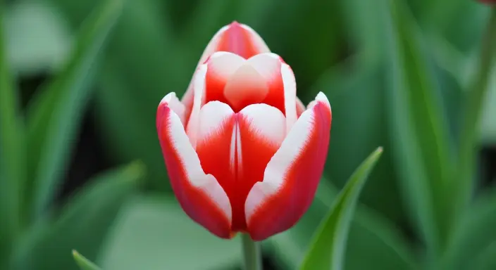 Top 10 Stunning Flower Phone Wallpapers to Brighten Your Screen 8 Tulip Close-Up in Red and White