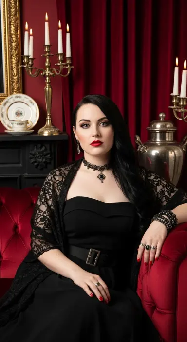 How to Rock a Black Dress Halloween Costume Transformations 6 Vampire Queen