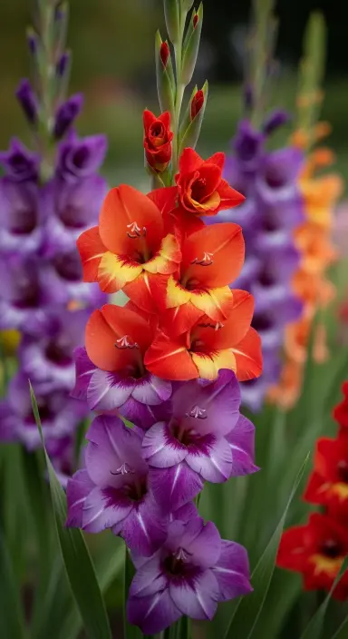 50 Stunning Flower Phone Wallpapers to Brighten Your Screen 69 Vibrant Gladiolus Spikes