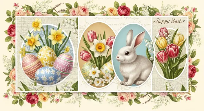 25 Cute Easter Wallpapers to Celebrate the Season 22 Vintage Easter Card