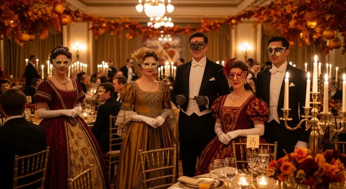 Top 10 Unique Party Themes for Every Style and Season 8 Vintage Masquerade Ball (Fall)