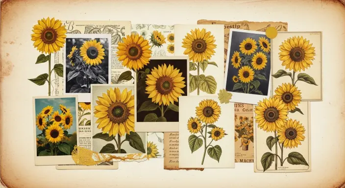 Top 10 Stunning Flower Phone Wallpapers to Brighten Your Screen 7 Vintage Sunflower Collage