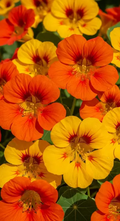 50 Stunning Flower Phone Wallpapers to Brighten Your Screen 75 Vivid Nasturtium Spread