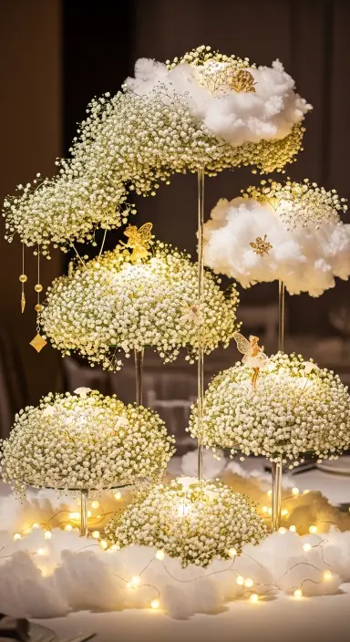 Wedding Centerpieces Flowers: Your Ultimate Guide to Stunning Table Decor 10 Whimsical Baby’s Breath Cloud