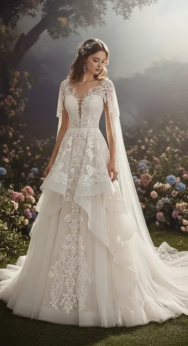 35 Breathtaking Romantic Wedding Dresses for Your Dream Day 2 Whimsical Lace Gowns