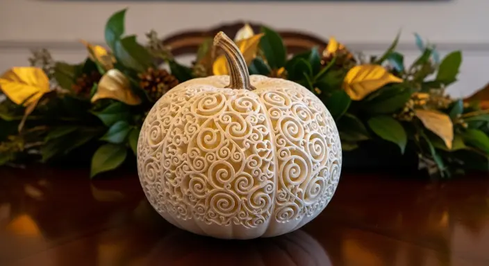 Elevate Your Table with a Stunning Pumpkin Centerpiece: 15 Gorgeous Fall Ideas 7 White Pumpkin Elegance