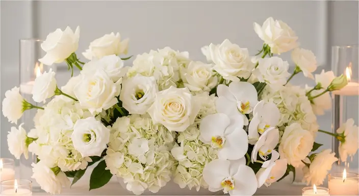 Blue and White Weddings Flowers: A Dreamy Palette of Elegance 3 White Wedding Flowers