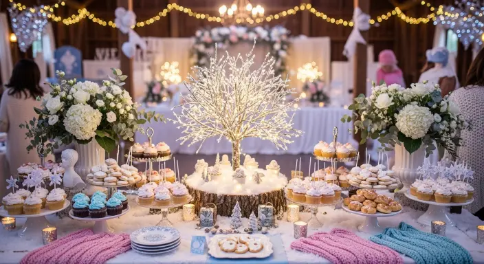 25 Sweet Winter Baby Shower Ideas to Warm Your Celebration 24 Winter Orchard Glow